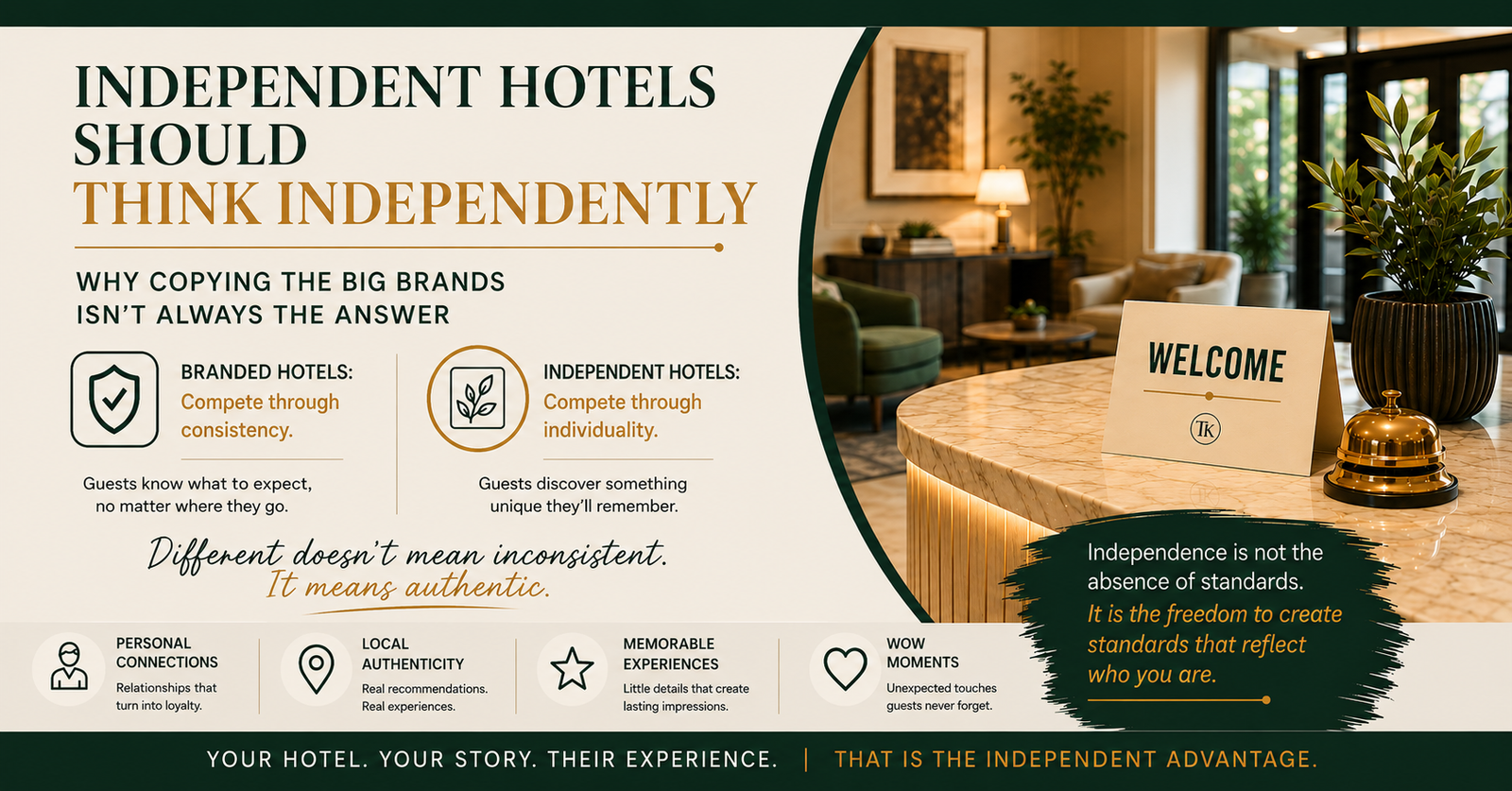 Independent hotel hospitality and the power of thinking differently
